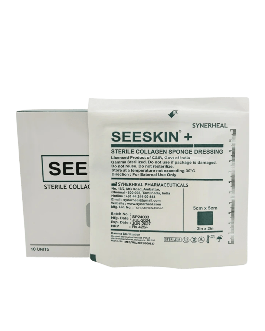 Seeskin plus Collagen sponge / bedsore dressing / sponge dressing