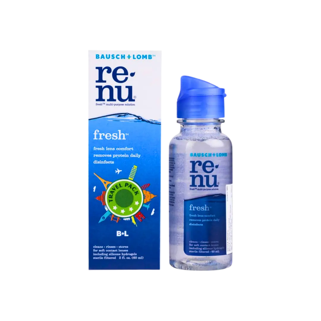 Renu Fresh Multipurpose Contact Lens Solution – Clean, Disinfect & Moisturize Soft Lenses