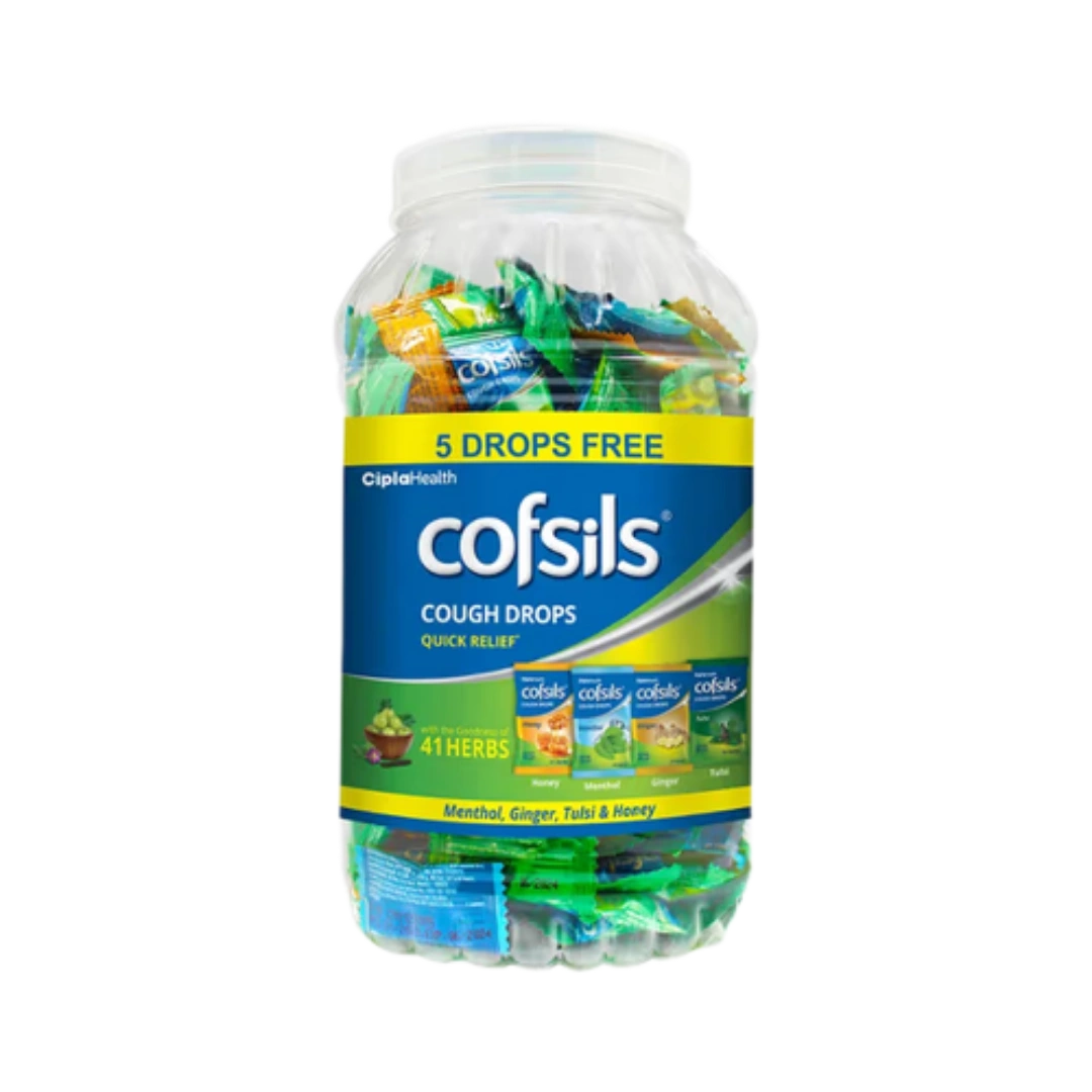 Cofsils Cough Drops Lozenges for Sore Throat, Cough & Cold Relief (Triple Action Formula)