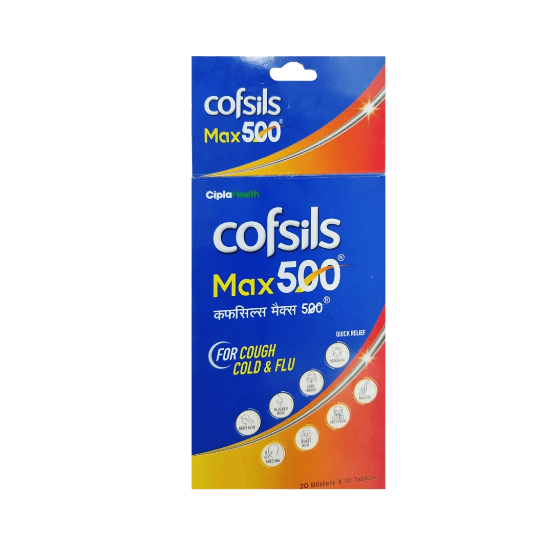 Cofsils Max 500 mg Tablet – Fast Relief for Cough & Sore Throat