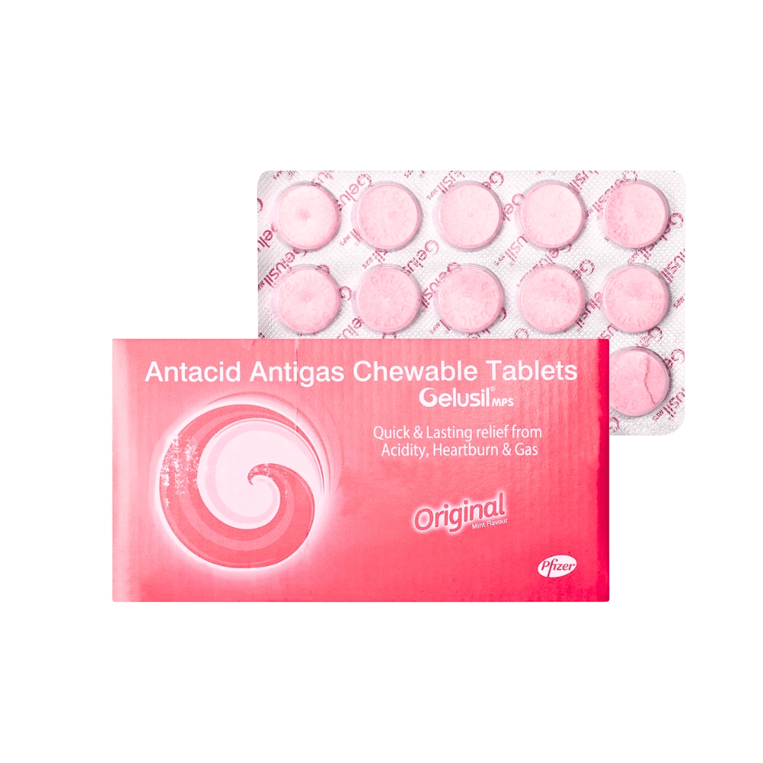 Gelusil Mps Antacid & Gas Chewable Tablet Mint