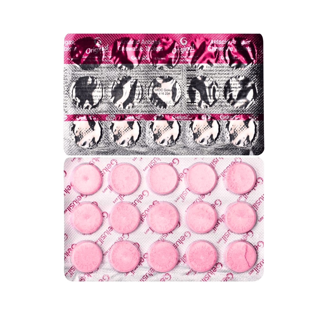 Gelusil Mps Antacid & Gas Chewable Tablet Mint