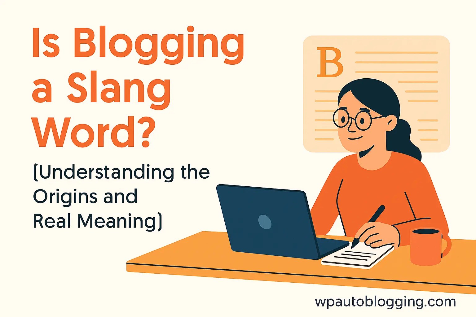 Is Blogging a Slang Word