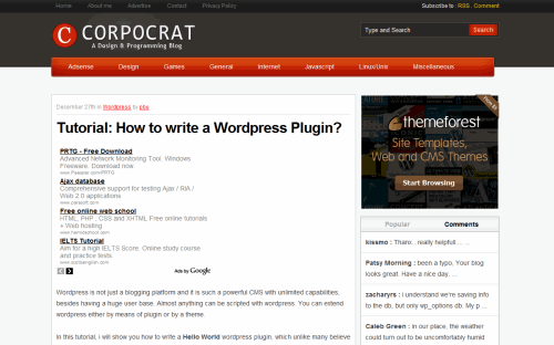 A plugin can be made up of a single php file or multiple files depending on what it's designed to do. How to Create a WordPress Plugin