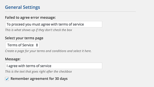 The following terms and conditions apply to all premium wordpress plugins sold by. How To Require Terms Of Service Agreement In Wordpress