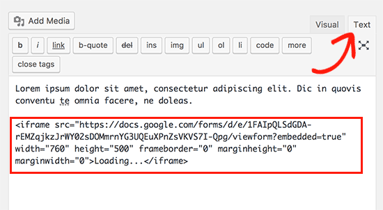 Adding a summary to the form's linked spreadsheet · step 3 : How To Embed A Google Form In Wordpress