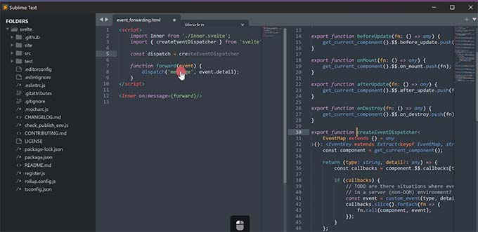 Sublime text code editor Sublime text code editor