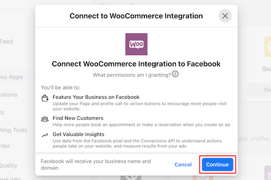 Connect WooCommerce and Facebook Connect WooCommerce and Facebook