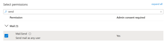 Search for send and select mail send option Search for send and select mail send option