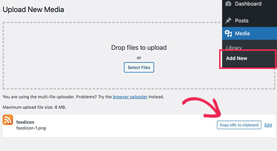 Copy feed image URL Copy feed image URL