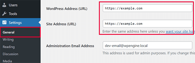 Check site URLs Check site URLs