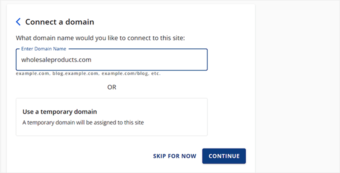Add a domain name Add a domain name