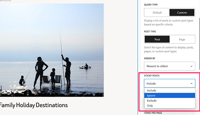 Query loop sticky posts Query loop sticky posts