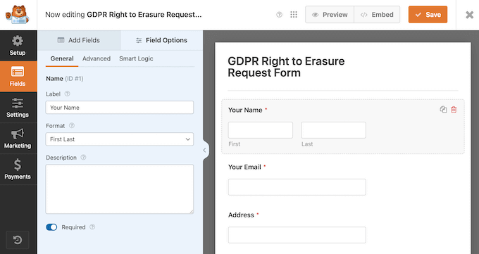 How to edit fields in a WPForms form template How to edit fields in a WPForms form template