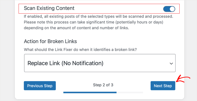 Wayback Link Fixer Setup Wizard Step 2 Wayback Link Fixer Setup Wizard Step 2