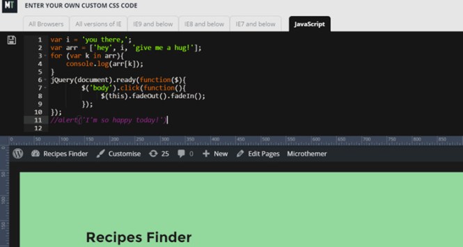 Plugin d'éditeur WordPress CSS en direct