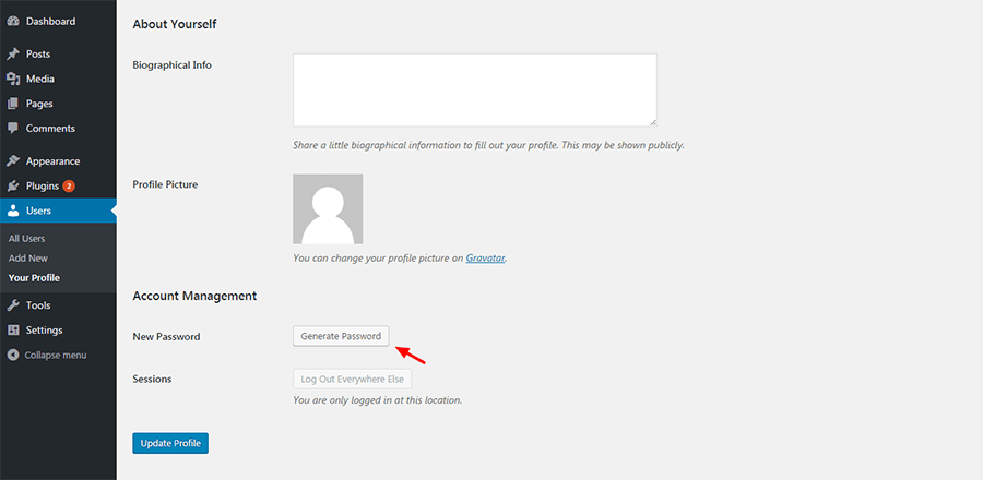 You can press the generate password button to create a new password for . How You Can Protect The Login Page In Wordpress Wpexplorer