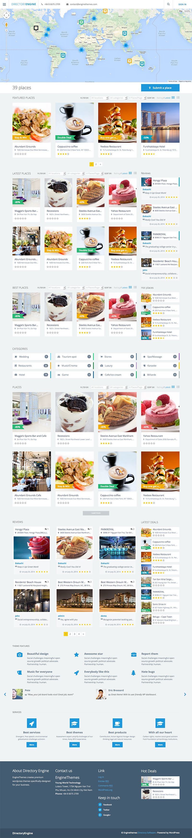 Toolset directory · geodirectory · business directory plugin · directories pro · advanced classifieds & directory pro · web 2.0 directory plugin for . DirectoryEngine Directory WordPress Theme - WPExplorer