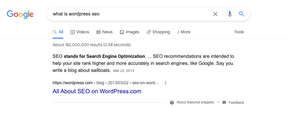 They make your serp snippet look more enticing to searchers . Google Featured Snippet Guide for WordPress Sites - WPExplorer