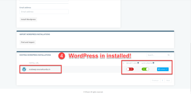 comment installer wordpress scala hébergement wordpress manager partie 3