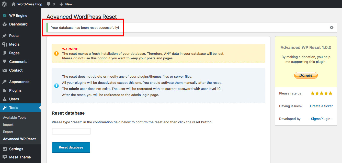 The magic line is this in your config file: The Easiest Way To Reset Your Wordpress Website Wpexplorer