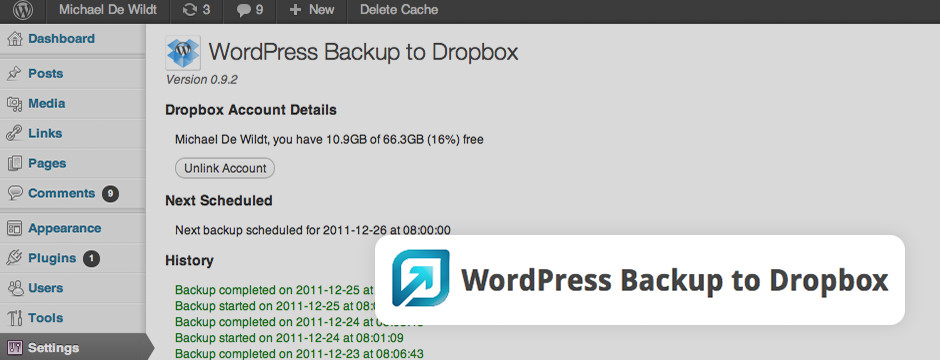 Wp database backup · 7. How To Backup Your Wordpress Site Very Detailed Thimpress