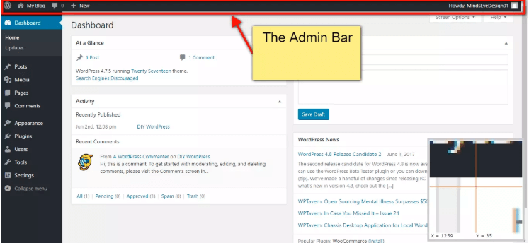 Wie sicher ist diese maßnahme? What is WordPress Admin Bar | WPGlobalSupport | Glossary