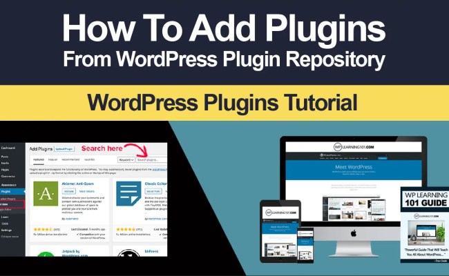 How To Add Plugins From WordPress Plugin Repository Tutorial (Step By Step)