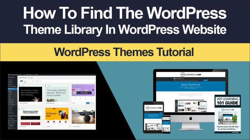 How To Find Wordpress Theme Library In Wordpress Step By Step Tutorial - Download Premium Minimal Image | Mobile