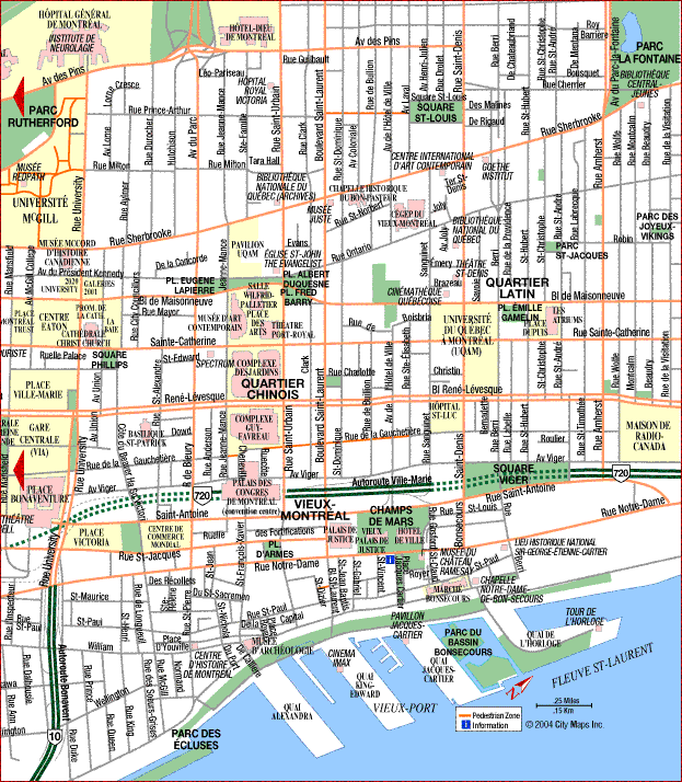 Map Of Old Montreal Hotels Montreal Old 