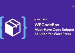WPCodeBox - Must-Have Code Snippet Solution For WordPress