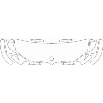2020- bmw x5 m partial hood pre cut kit