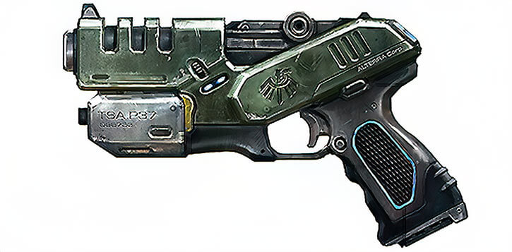 photo Gun High Tech Anime Weapons firearms in stories games rpgs chapter 2 exotic handguns writeups org