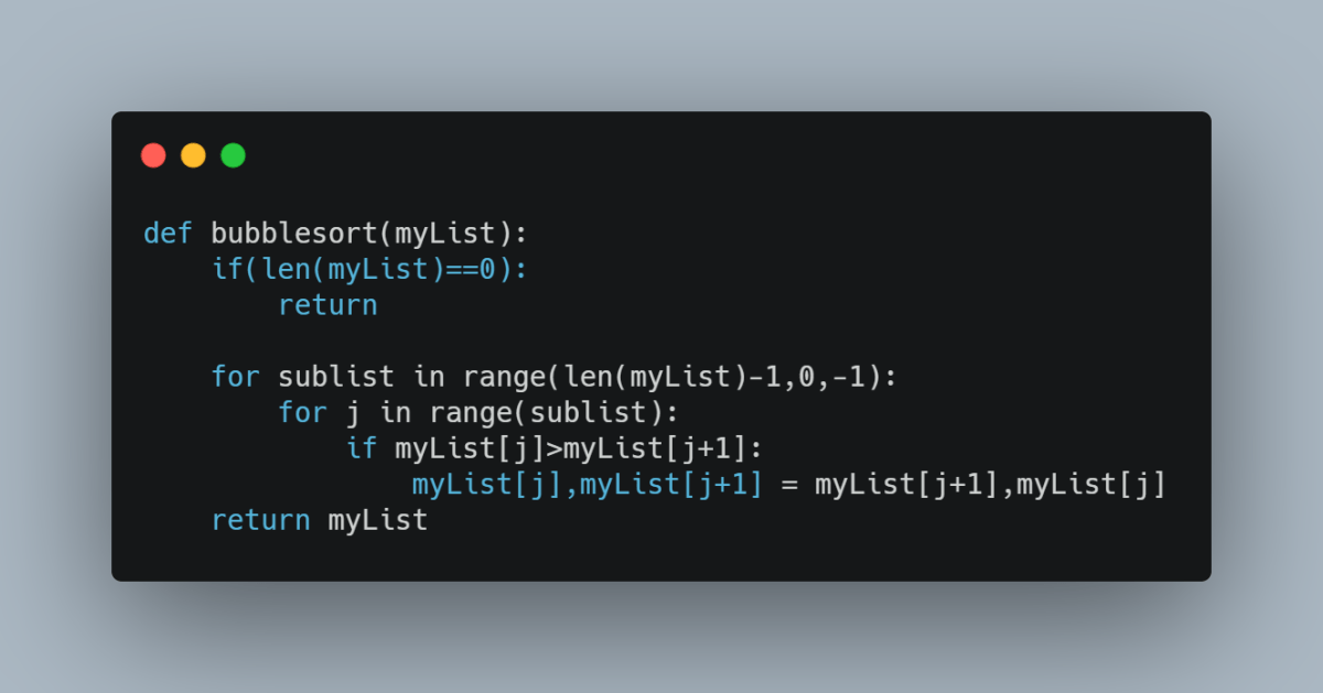 bubble-sort-implementation