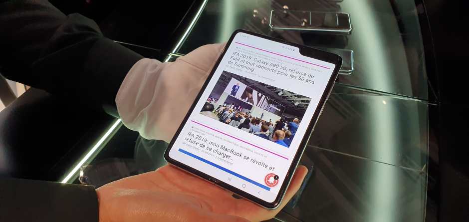 Le Samsung Galaxy Fold et son écran pliable.