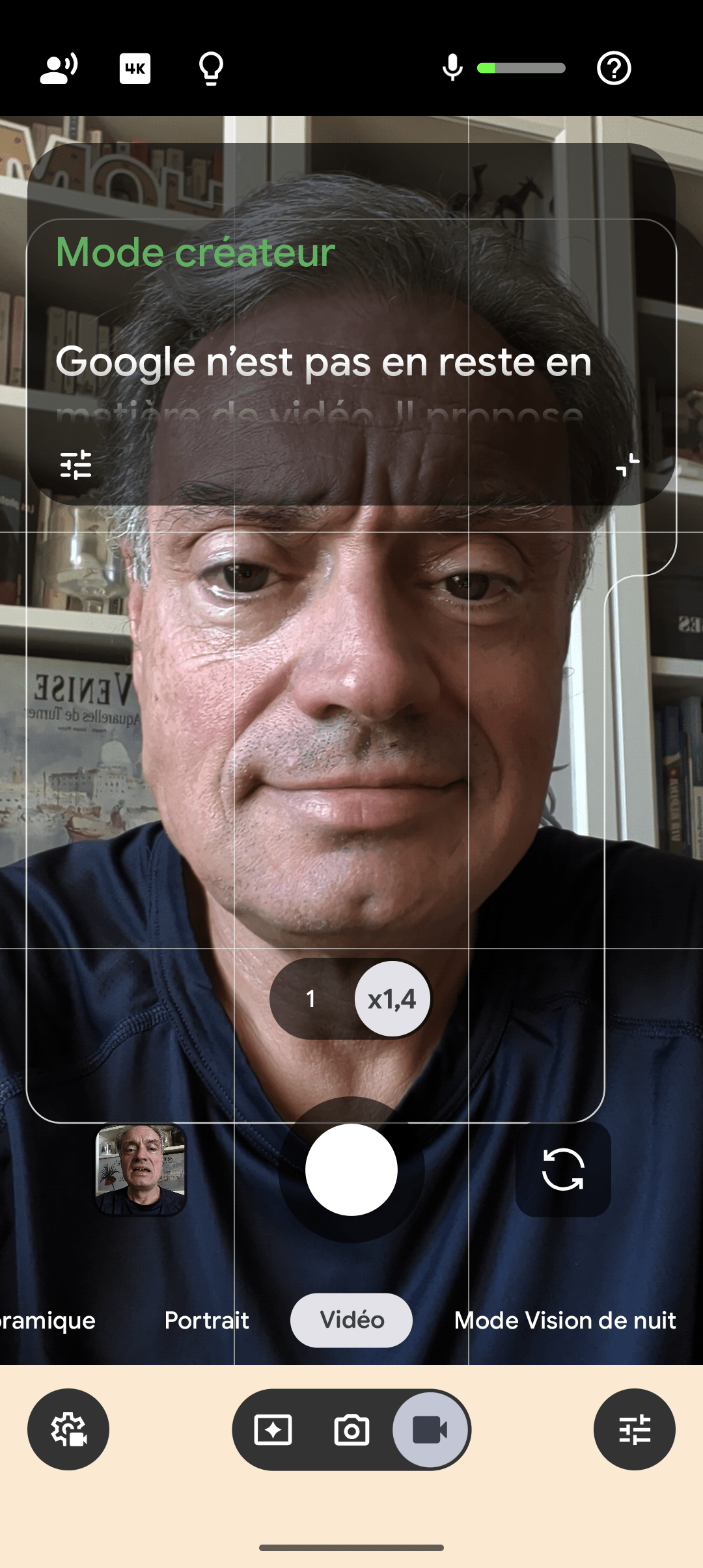 Le mode créateur du Google Pixel 11 Pro.