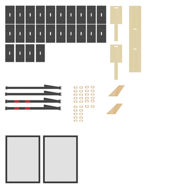 Workspace-Set-M Illustration Übersicht