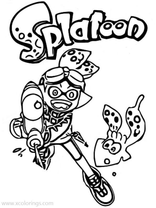 images Boy Splatoon Coloring Pages splatoon coloring pages inkling boy and