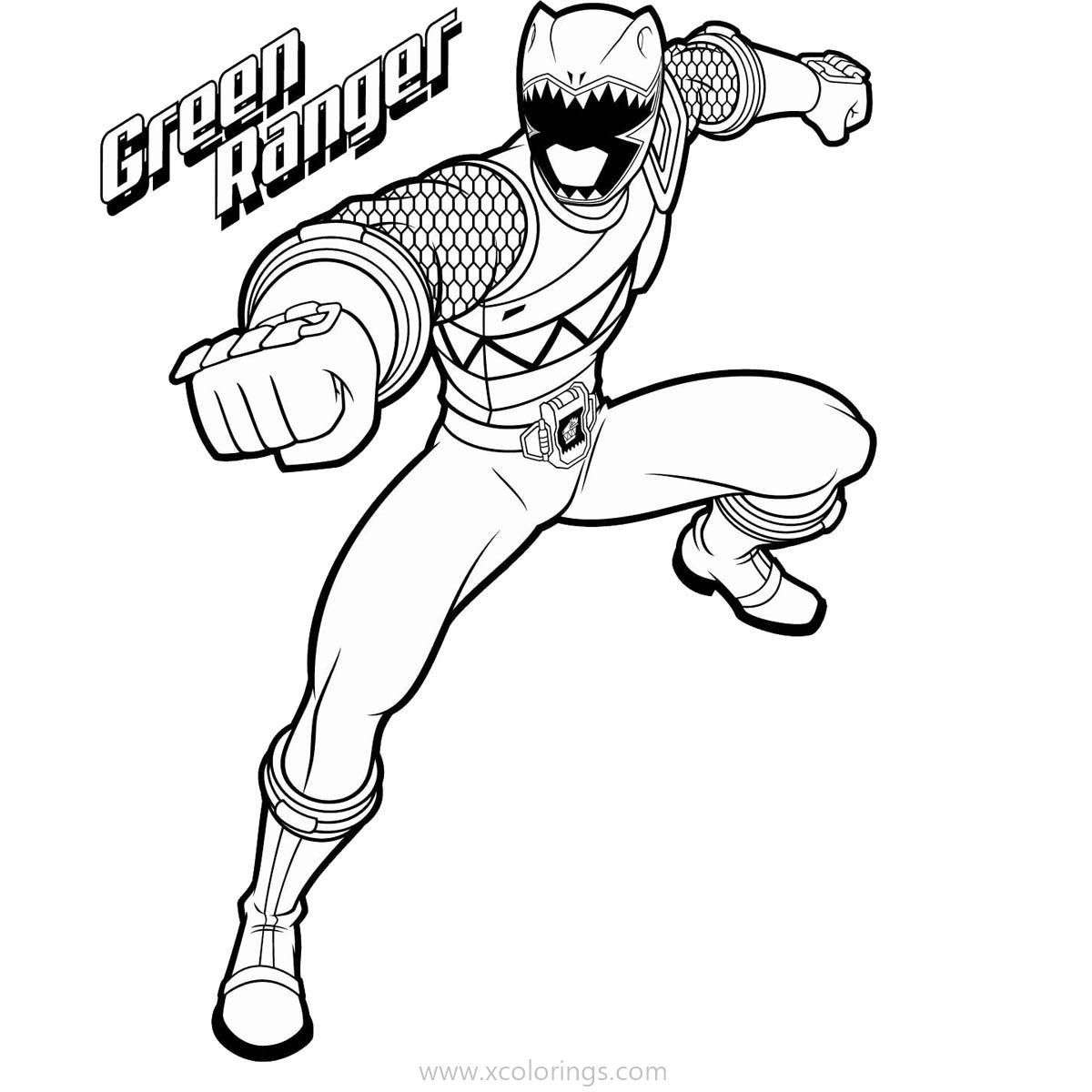 Collection of power rangers dino charge coloring pages