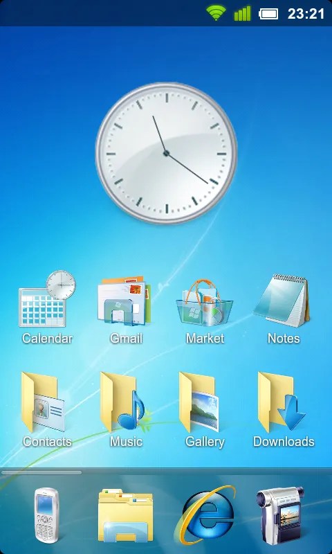 If you are wondering how your phone will look like if it had the new miui 6 or android l interface, and even windows 8, look no further than a couple of new or refreshed icon packs that popped up in the play store recently. Windows 7 MIUI Theme