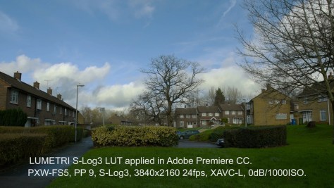 PXW-FS5 UHD Picture Profile 9, S-log3, Graded.