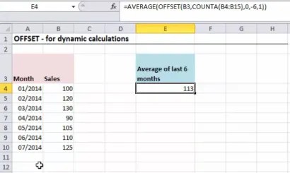 I am using index and match function to look up a values that correspond to the date entered in c1. Excel Offset Function Explained In Simple Steps