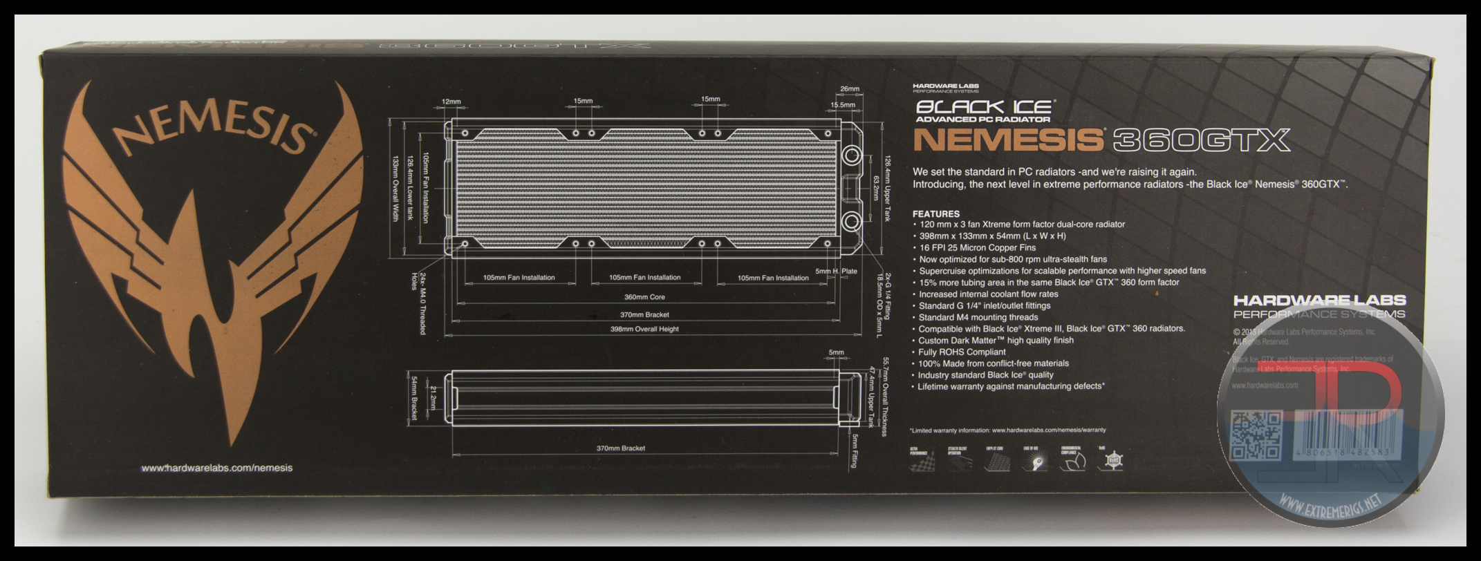 HardwareLabs Nemesis 360 GTX Radiator Review - ExtremeRigs.net