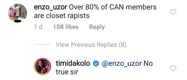 Timi Dakolo reacts to allegation that 80% of CAN Members are Rapists