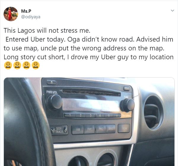 Nigerian Lady narrates how she drove her ‘Uber Driver’s car’ to her Destination