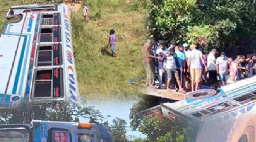 கொழும்பு நோக்கி பயணித்த தனியார் பஸ் விபத்து; 35 பேரின் நிலை