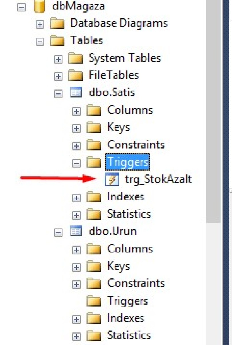 SQL Server Trigger Kullanımı Örneği (Ürün -Satış) – Web Tasarım ...