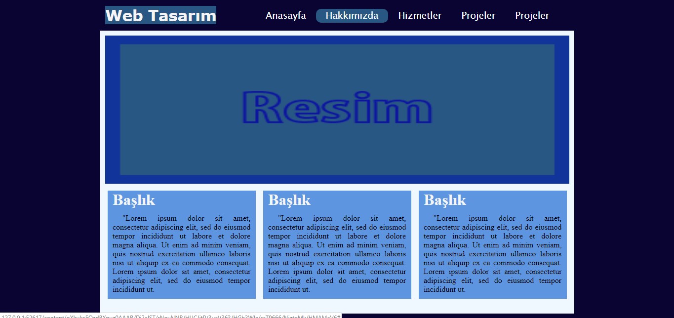 CSS Örnekleri – Web Tasarım & Programlama