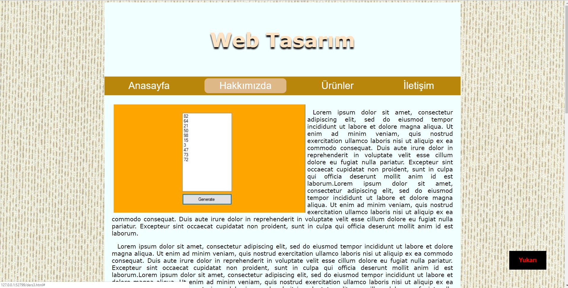 HTML Form Örnekleri – Web Tasarım & Programlama