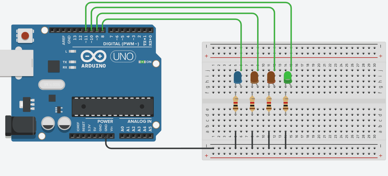 Arduino ile Binary Sayıcı Yapımı – Web Tasarım & Programlama